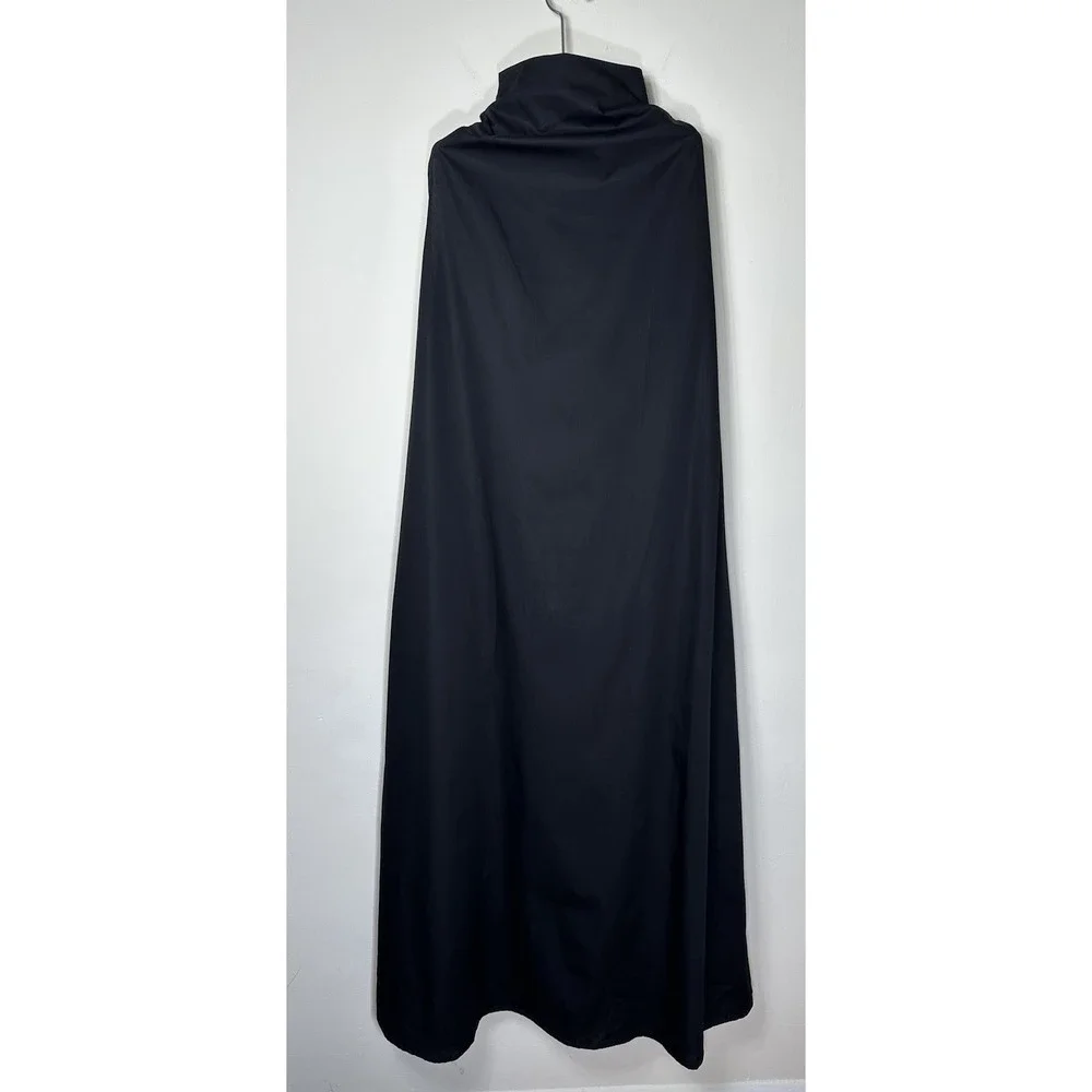 Marcella Minna Sleeveless Dress Black Size Large Maxi Cotton Pockets - Picture 6 of 13